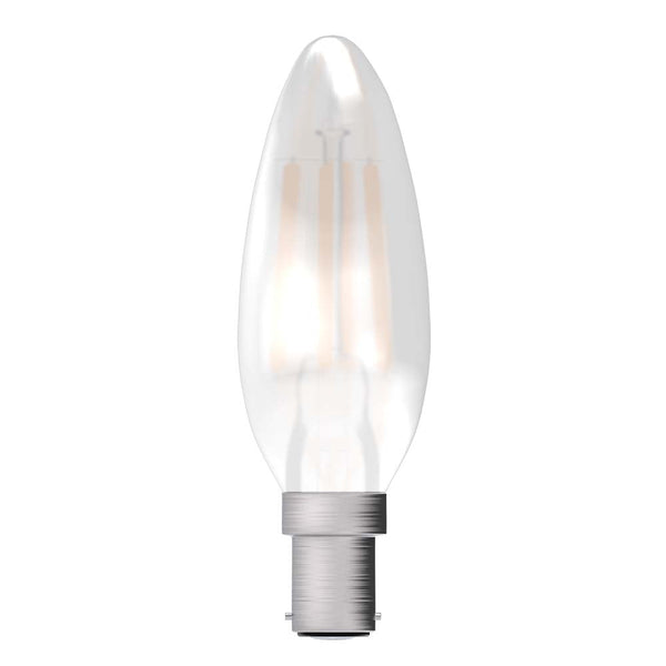 4W LED Filament Candle Lamp -  Satin SBC 2700K
