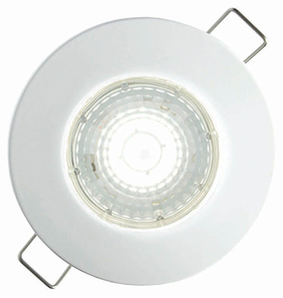 H2 Lite Fire Rated 4.3W Dimmable LED Downlight IP65  Matt White 3000K