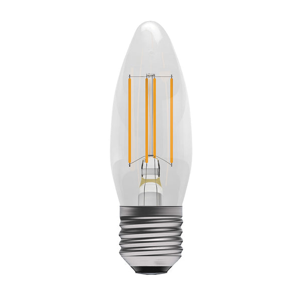 4W LED Filament Clear Candle Dimmable - ES, 2700K
