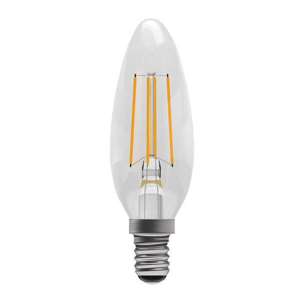 4W LED Filament Clear Candle Dimmable - SES, 2700K