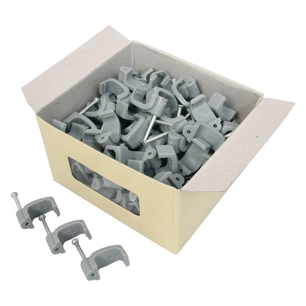 Flat Cable Clips 10.0mm - 100 IN BOX - SOLD BY BOX