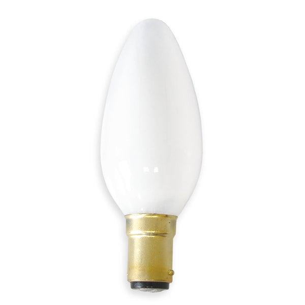 Dimmable Opal Candle Filament Light Bulb Lamp - 25W SBC