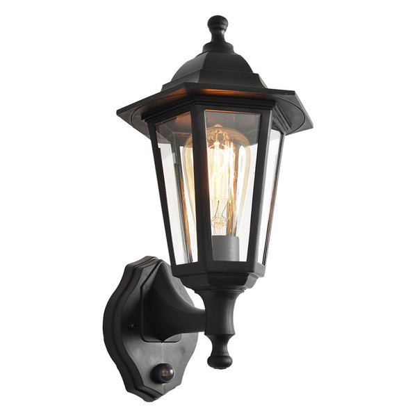 60W Traditional Up Lantern with PIR Detector - IP44