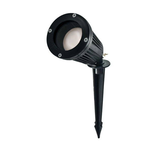 Elco 4W LED Adjustable Spike IP66 Outdoor Spotlight - Black